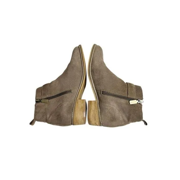 Blondo taupe suede Luca waterproof ankle boots size 7.5