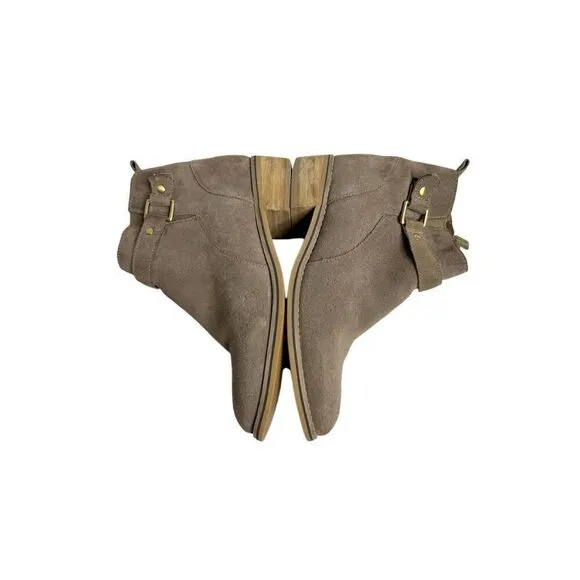 Blondo taupe suede Luca waterproof ankle boots size 7.5