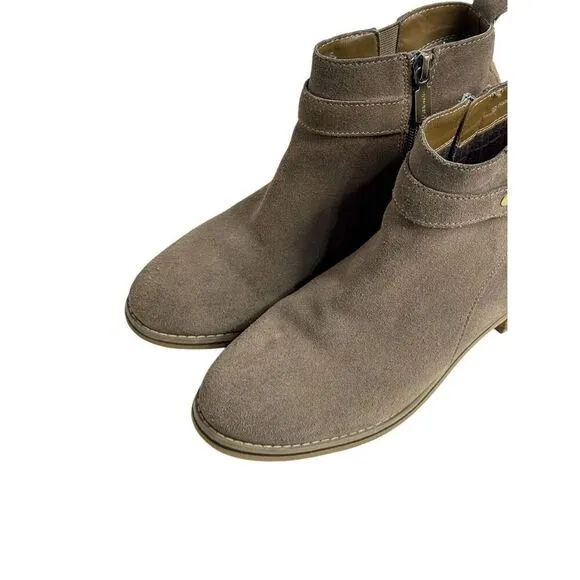 Blondo taupe suede Luca waterproof ankle boots size 7.5