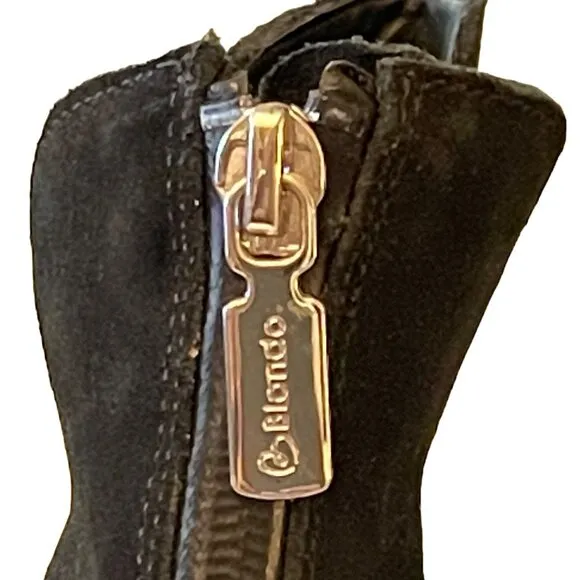 Blondo Waterproof Black Suede Ankle Boots Stasia Sz 10 NEW