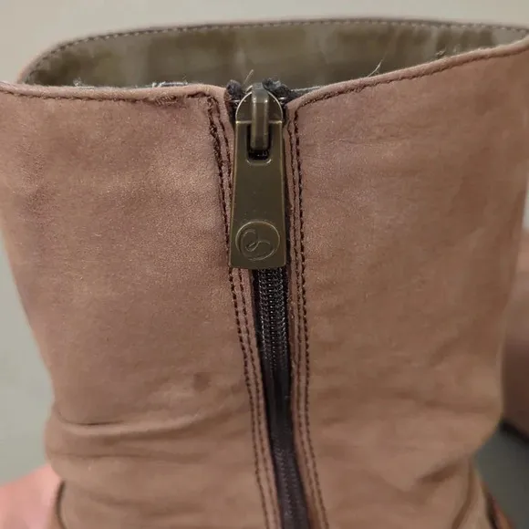 Blondo Waterproof Boots Brown Leather Insulated Wool Mid-Calf size 8