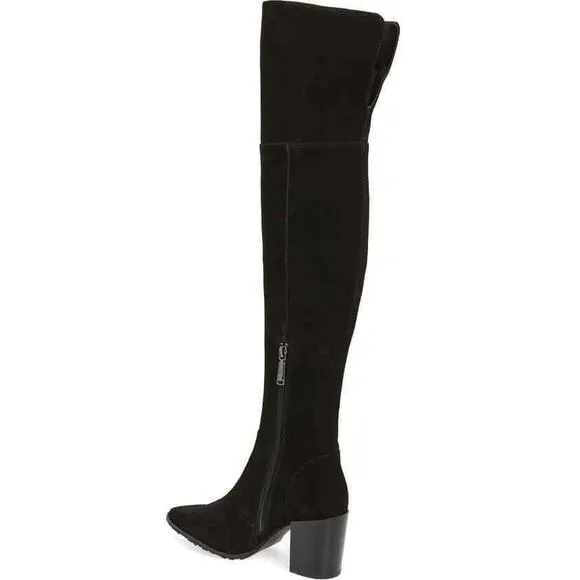 Blondo Women Over the Knee Boots Tatum Size US 6M Black Waterproof Suede