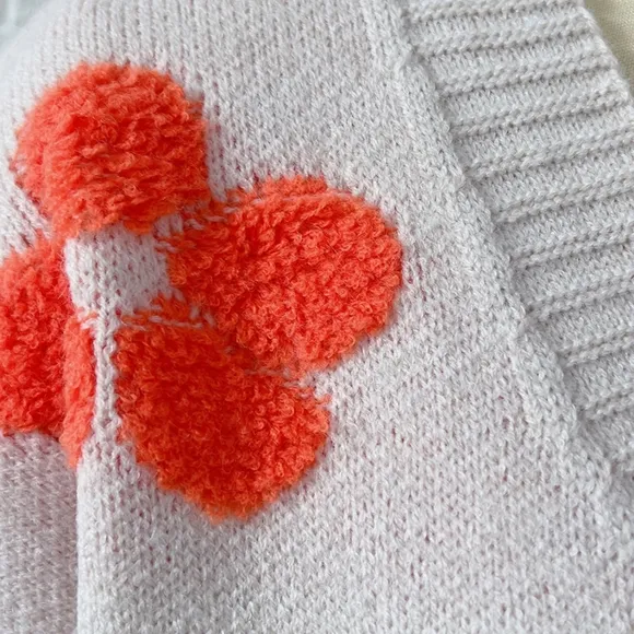 Blooming Button-Up Cardigan