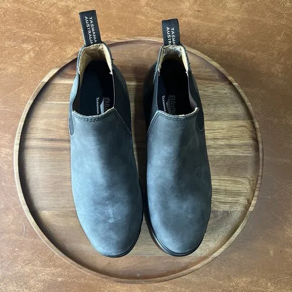 Blundstone Women's 7.5 1971 Chelsea Boots Leather Rustic Black Shoes