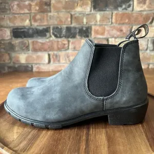 Blundstone Women's 7.5 1971 Chelsea Boots Leather Rustic Black Shoes