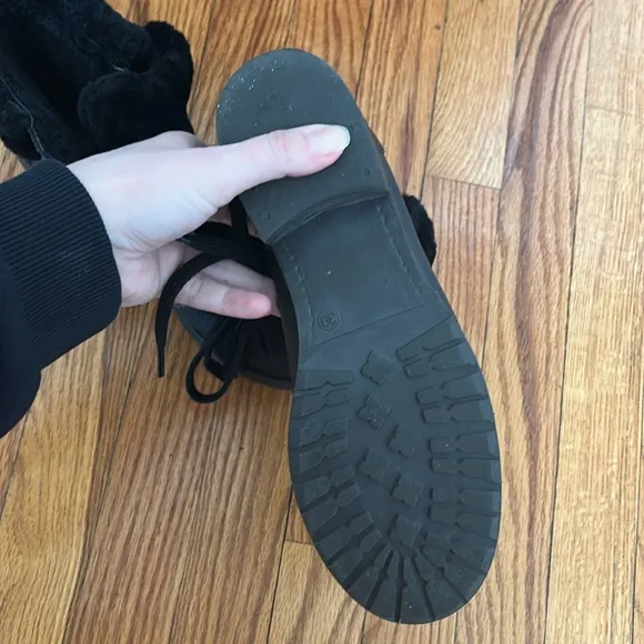 Boden Leather Fur-Lined Women's Boots