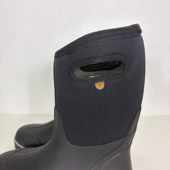 BOGS Black Classic II Pull On Insulated Winter Muck Boots Youth Size 3