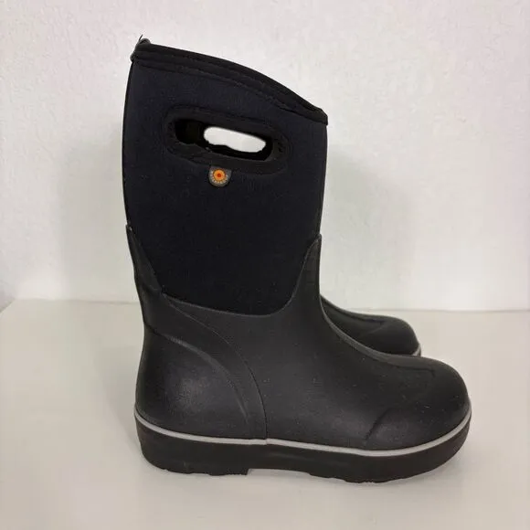 BOGS Black Classic II Pull On Insulated Winter Muck Boots Youth Size 3
