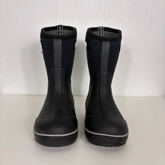BOGS Black Classic II Pull On Insulated Winter Muck Boots Youth Size 3