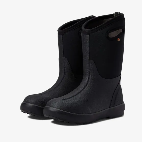 Bogs classic high kids us 11 black boots insulated