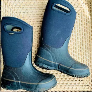BOGS Classic high with handles kids winter snow boots high insulated Sz …