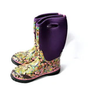 Bogs Classic Mumsie 71191-540  Size. US.6/ EU 39 Purple daisy waterproof floral