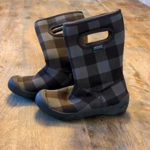 Bogs K Summit Brown Buffalo Plaid