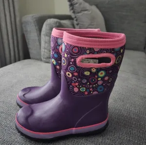 Bogs Kids Boots in Purple and Pink size 2