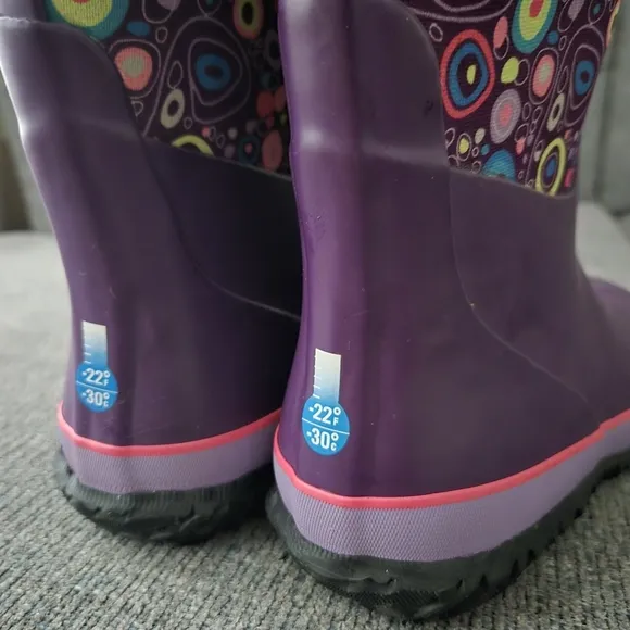 Bogs Kids Boots in Purple and Pink size 2