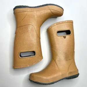 BOGS, kids gold glitter rain boot, girl's size 3, EUC.