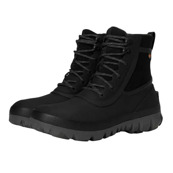 Bogs Mens Arcata Urban Lace Boots US 12M EU 45 Black Waterproof Insulated SR NIB