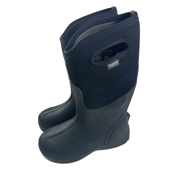 BOGS Men's Ultra High Tall Insulated Waterproof Work Rain Boots Black Size 7