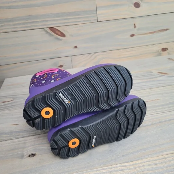 Bogs Neo-Classic Rainbows Insulated Waterproof Boots Sz 5Y or EU38