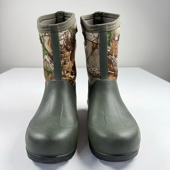 BOGS Neo Classic Realtree Camo Waterproof Insulated Winter Rain Boots Youth Sz 7