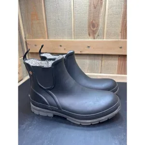 Bogs Womens Waterproof Insulated Black Chelsea Ankle Boots Size 8