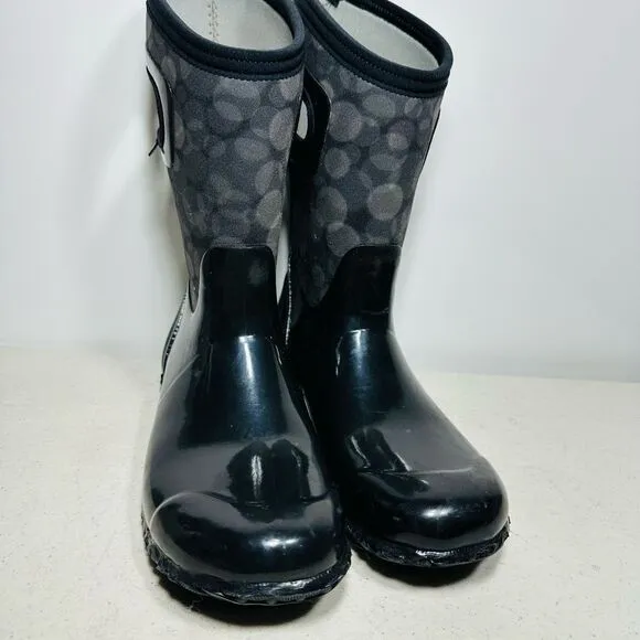 BOGS Kids Black Waterproof Boots
