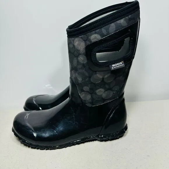 BOGS Kids Black Waterproof Boots