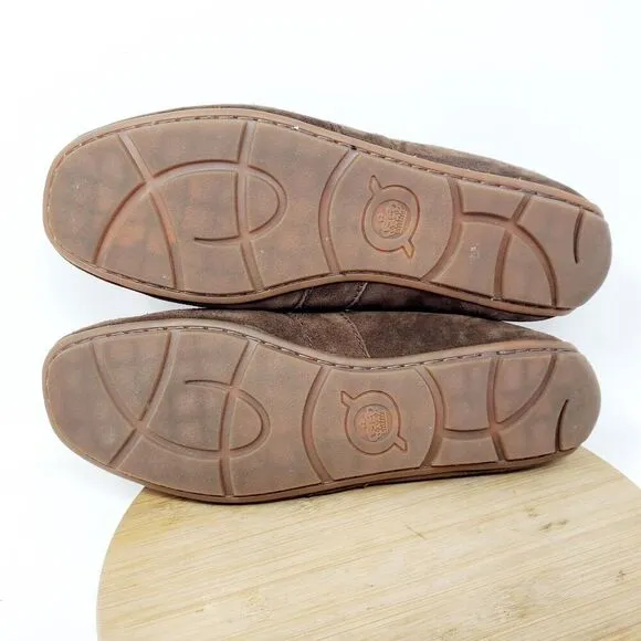Born Melinda Shoes Womens 9 Penny Loafer Brown Suede Comfort Slip On Driving Moc