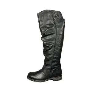 Bos &amp; Co Womens US 6.5 EU 37 Knee High Waterproof Black Leather Riding Boot NEW