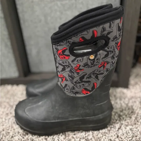 Boys Bogs Neo-Classic Dino Boots Size 4