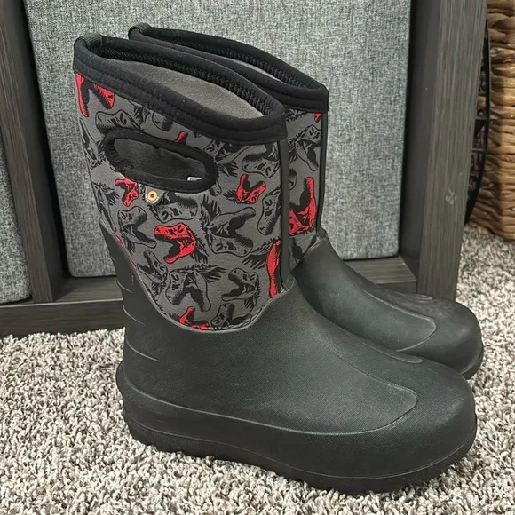 Boys Bogs Neo-Classic Dino Boots Size 4