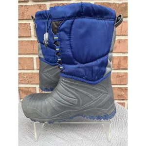 Boy's Merrell Snow Boots Waterproof Insulated Blue &amp; Gray Size 5