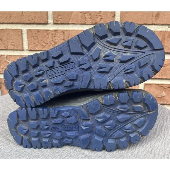 Boy's Merrell Snow Boots Waterproof Insulated Blue &amp; Gray Size 5