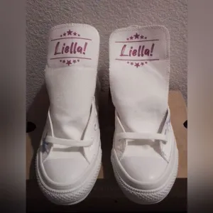 Brand New All Star Colors R HI 1CK314 All White Sneakers Size 5”