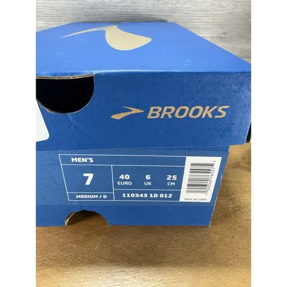 Brand New Men’s Brooks Bedlam 3 Black &amp; Silver 110343-1D-012 Size 7