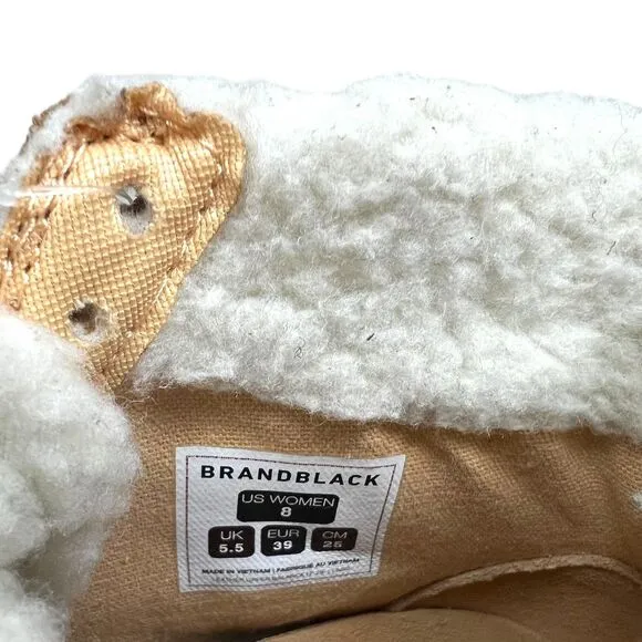 Brandblack Los Angeles Womens High Top Sneakers Sherpa Lined Vibram‎ Sole Sz 8