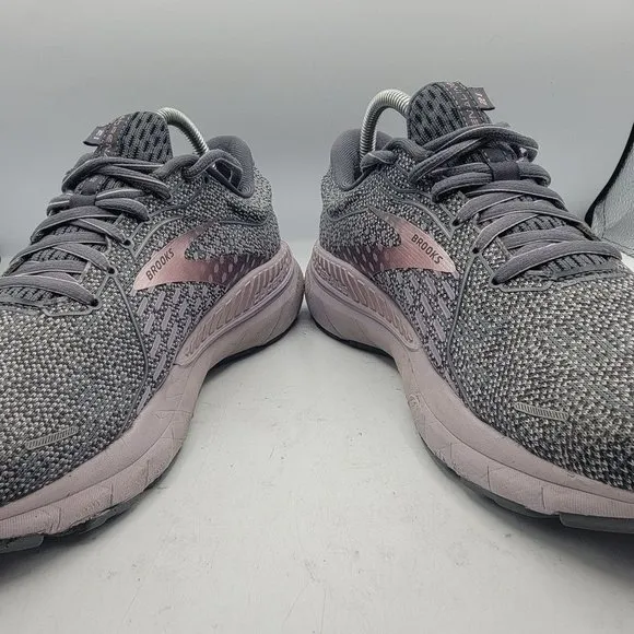Brooks Adrenaline GTS 21 Womens 10 Gray Training Running Shoes Athletic Sneakers