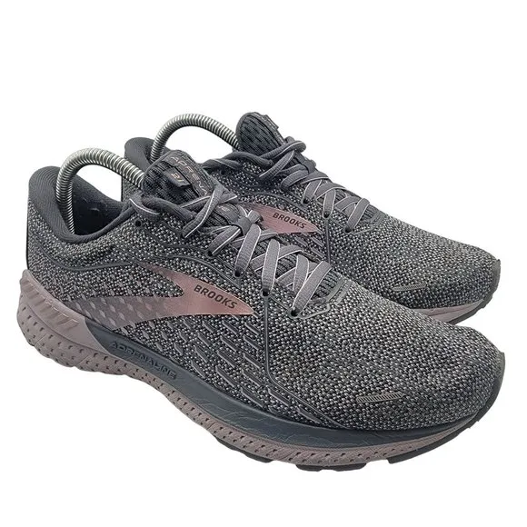 Brooks Adrenaline GTS 21 Womens 10 Gray Training Running Shoes Athletic Sneakers