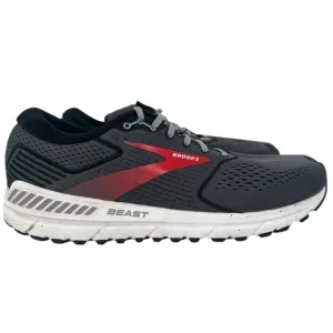 Brooks Beast '20 Running Shoes Black/gray/Red Mens 14 Wide 2E Athletic Training