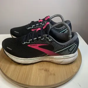 Brooks Ghost 14 Running Shoes Womens Size 9.5 Sneakers Training Athletic Black