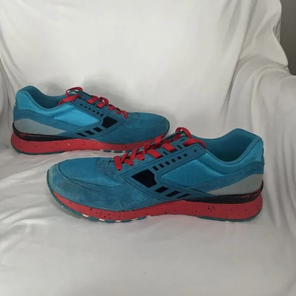 Brooks Heritage City Regent Sneakers Running Shoes Blue Red Black Mens Size 11