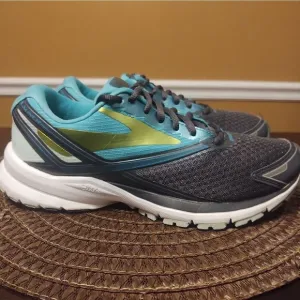Brooks Launch 4 Women's Running Shoes Gray Green