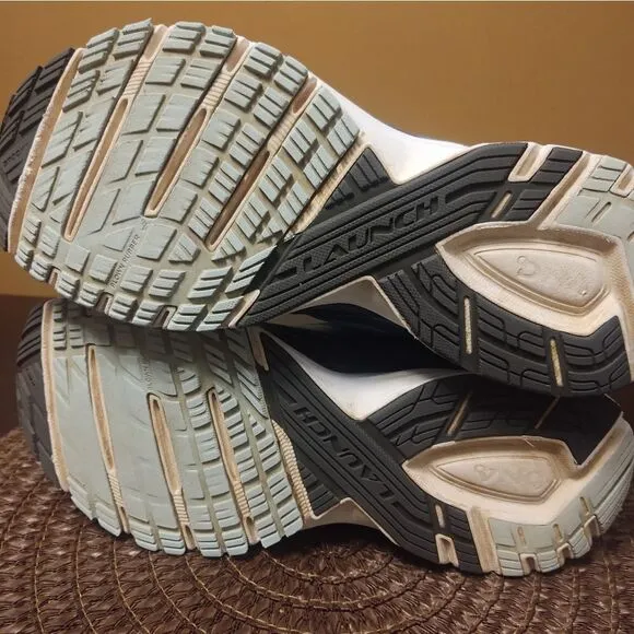 Brooks Launch 4 Women's Running Shoes Gray Green