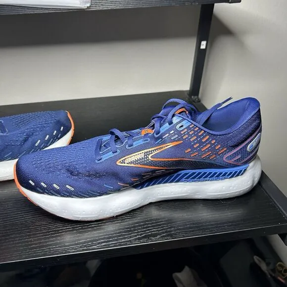 Brooks Mens Glycerin GTS 20 1103831D444 Blue Running Shoes Sneakers Size 13 D