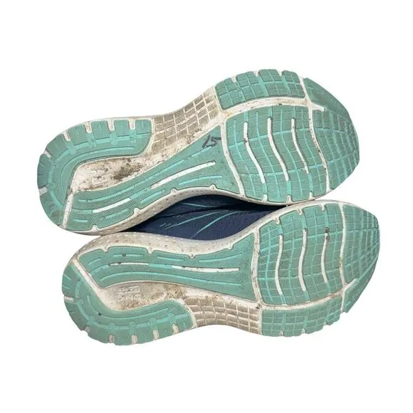 Brooks Women's Running Shoes - Navy and Mint size 8B