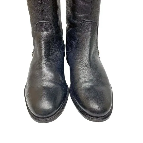 BROWNS of Canada Black Leather Insulated Knee Zip‎ Tall Boots