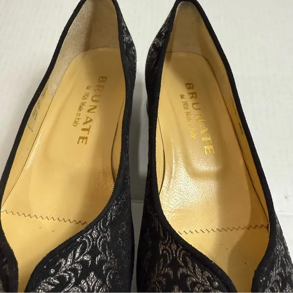 Brunate dal 1926 Made in Italy Black Women's Shoes Size 381/2