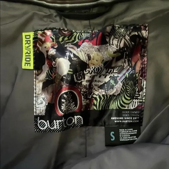 Burton Dry Ride Snow Ski Snowboard Black Cargo Pants for Men