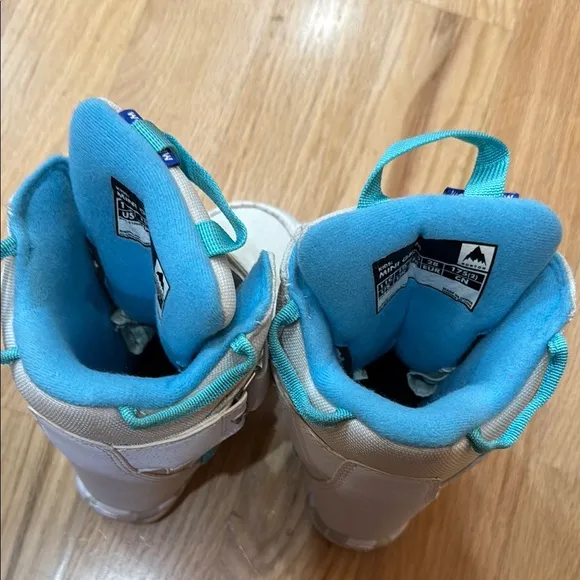 Burton Kids' Tan and Blue Snow Boots