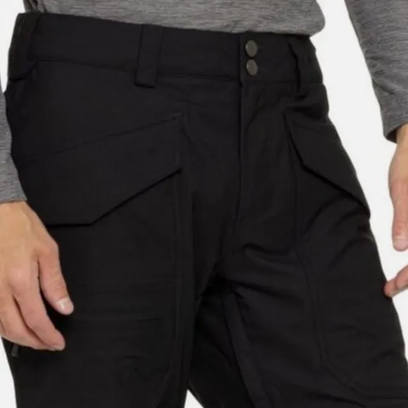 Burton Snowboarding Cargo Pants Mens/womens Vented Gray Insulated -flaw size M